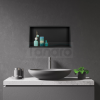 Balneo Półka wnękowa z kołnierzem Balneo Wall Box One 60 x 30 x 7 cm, czarna